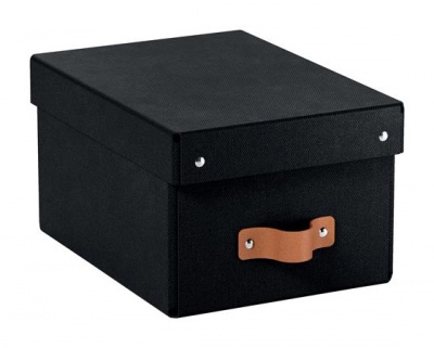 Tárolódoboz, S méret, LEITZ "Puro", fekete