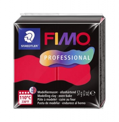 Gyurma, 57 g, égethető, FIMO "Professional", piros