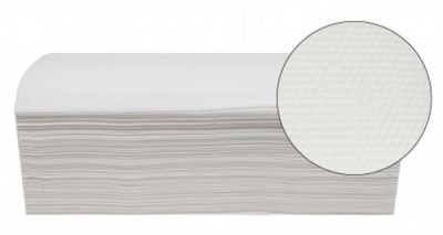 Kéztörlő, V hajtogatott, 2 rétegű, 150 lap, 23x25 cm, "Vella", hófehér