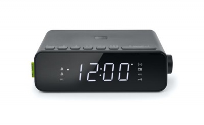 Rádió, órás, telefontöltős, MUSE, "M-175WI", fekete
